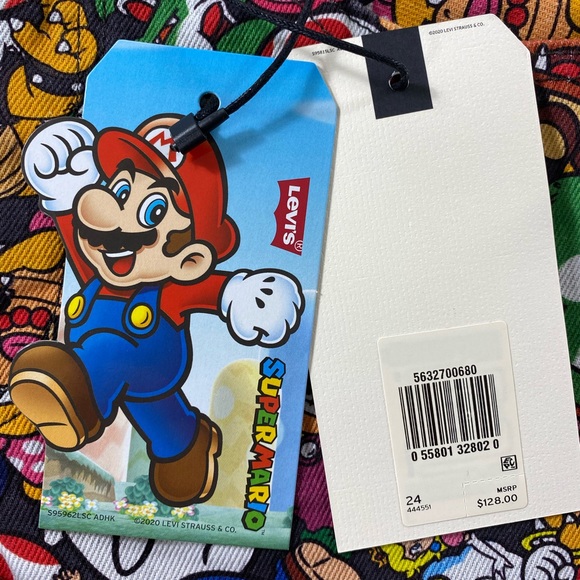 Levi’s x Super Mario 501 High Rise Jean Shorts - Picture 5 of 12